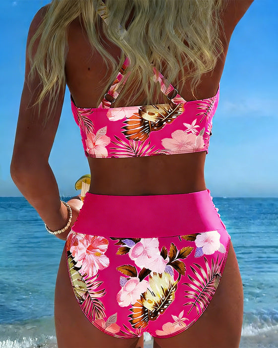 Killiane – Bikini z Kontrastowym Wzorem Kwiatowym