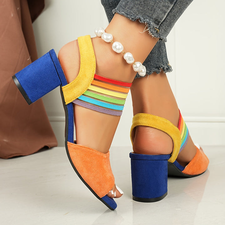 Aretha - Eleganckie Modne Buty Na Grubym Obcasie