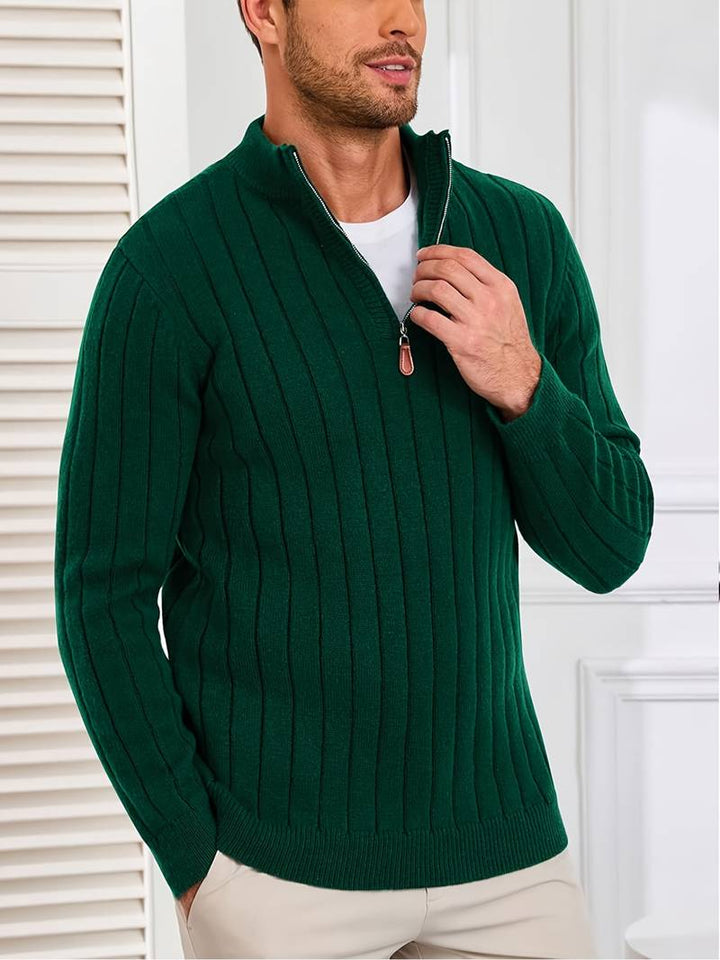 Yedidya - Sweter z Długim Rękawem z Dzianiny