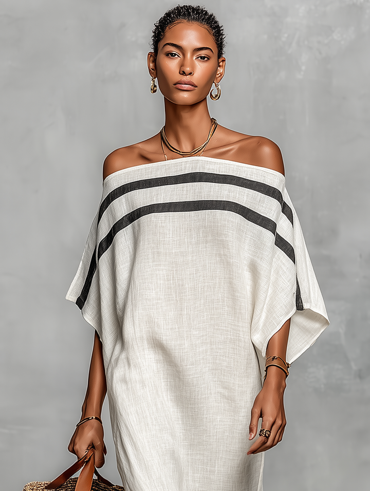 Vilina – Minimalistyczna Sukienka Maxi z lnu