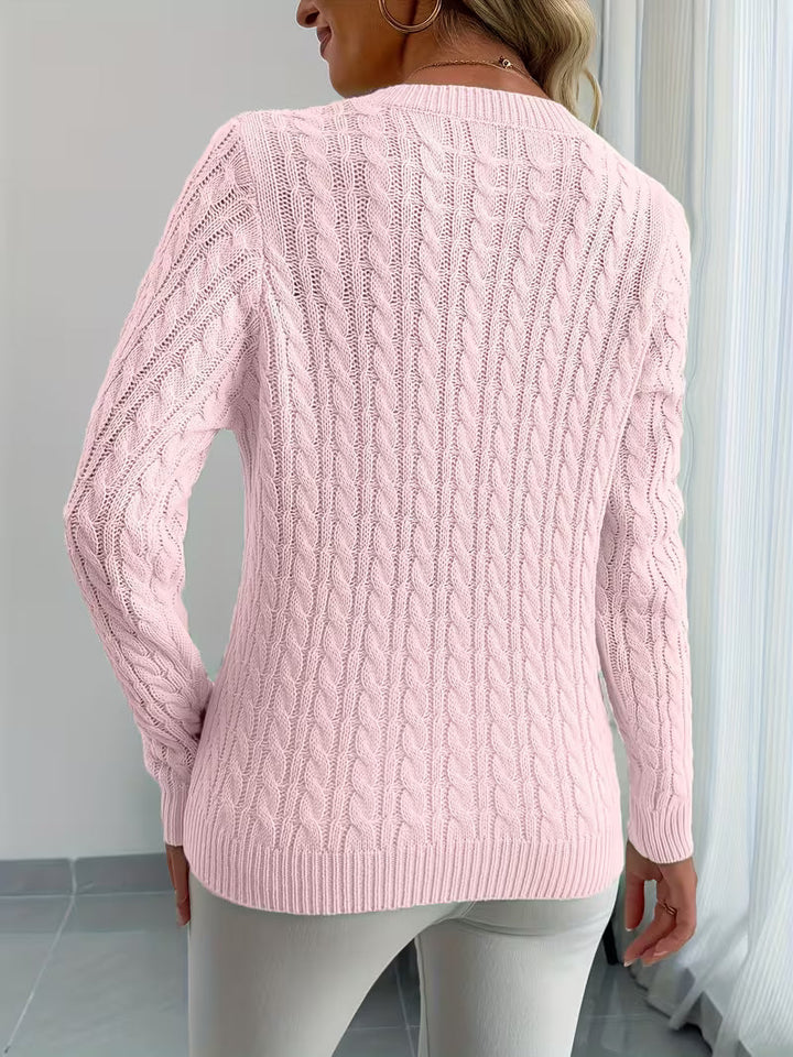 Lenea – Sweter Z Długim Rękawem W Splot Warkoczowy