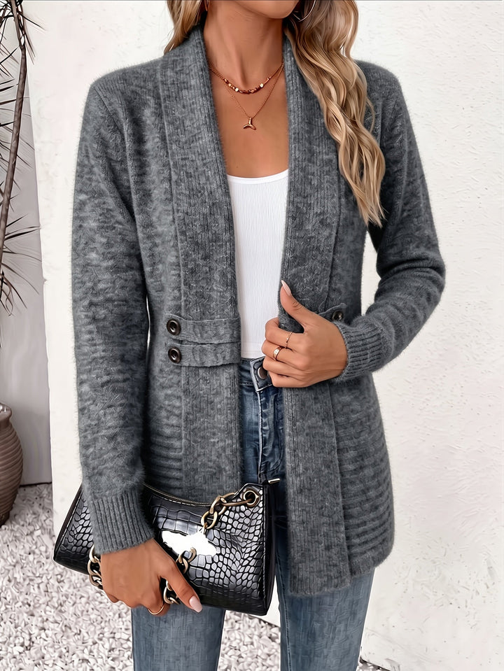 Linsey - Elegancki Sweter Rozpinany Z Przodu