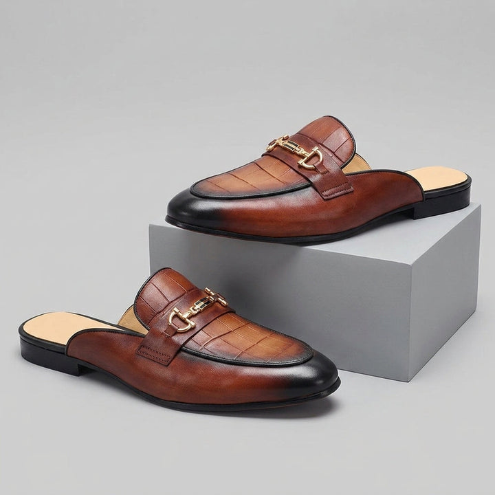 Idris – Skórzane Buty Z Odkrytą Piętą
