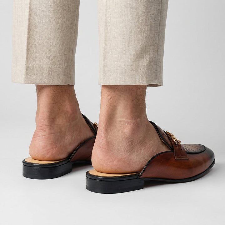 Idris – Skórzane Buty Z Odkrytą Piętą