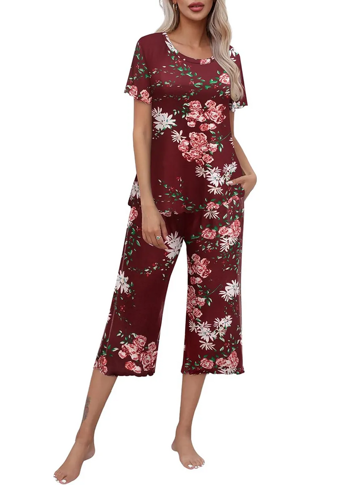 Rashini - Piżama z Nadrukiem w Stylu Casual