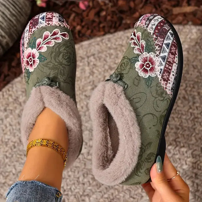 Dannelia - Faux Fur Comfortable Shoes
