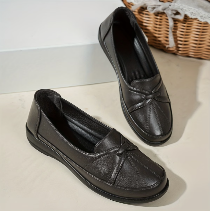 Logina – Mokasyny Typu „Penny Loafers” Ze Sztucznej Skóry