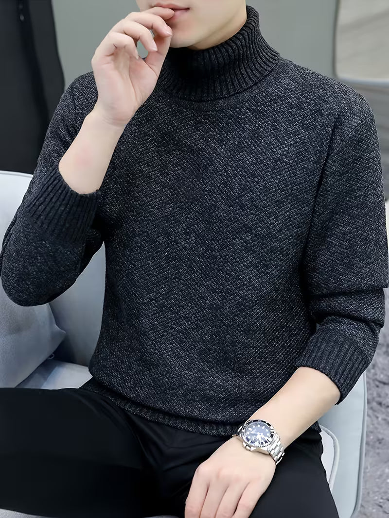 Wessam – Elegancki Sweter Z Dzianiny Z Golfem