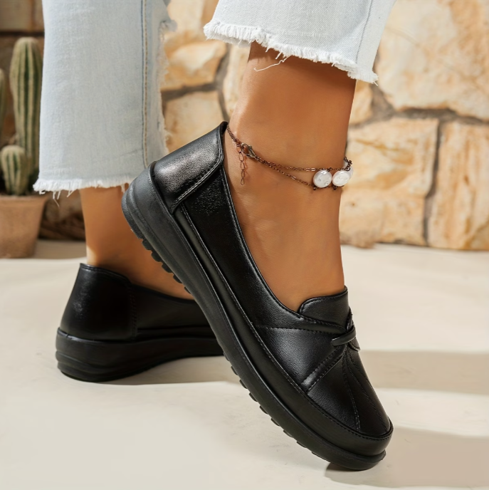 Logina – Mokasyny Typu „Penny Loafers” Ze Sztucznej Skóry