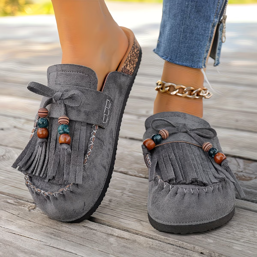 Mehra – Mokasyny z Zamszu w Stylu Bohemy