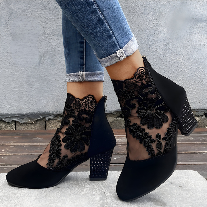 Elizaveta - Buty Ortopedyczne W Kwiatowy Wzór