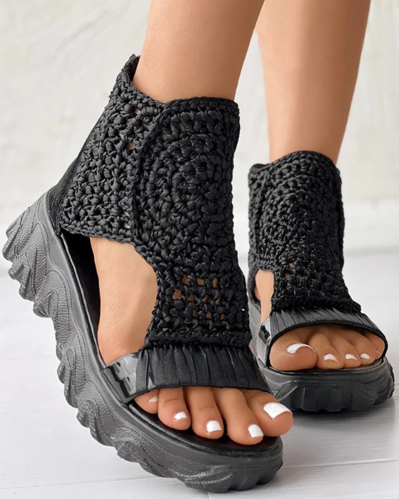 Dhita – Sandały z Dzianiny w Stylu Boho