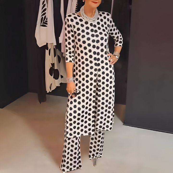 Maryse – Dwuczęściowy Zestaw w Wesołe Groszki