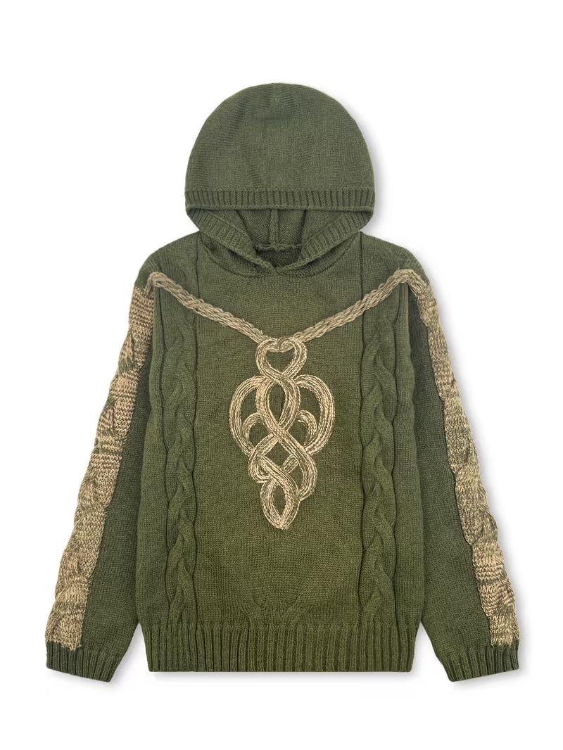 Cypriana – Elegancki Sweter z Kapturem