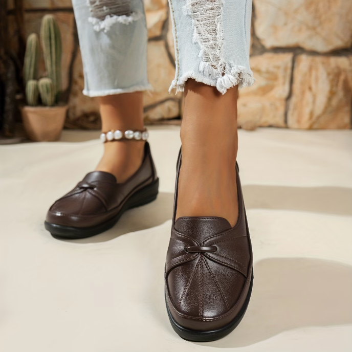Logina – Mokasyny Typu „Penny Loafers” Ze Sztucznej Skóry