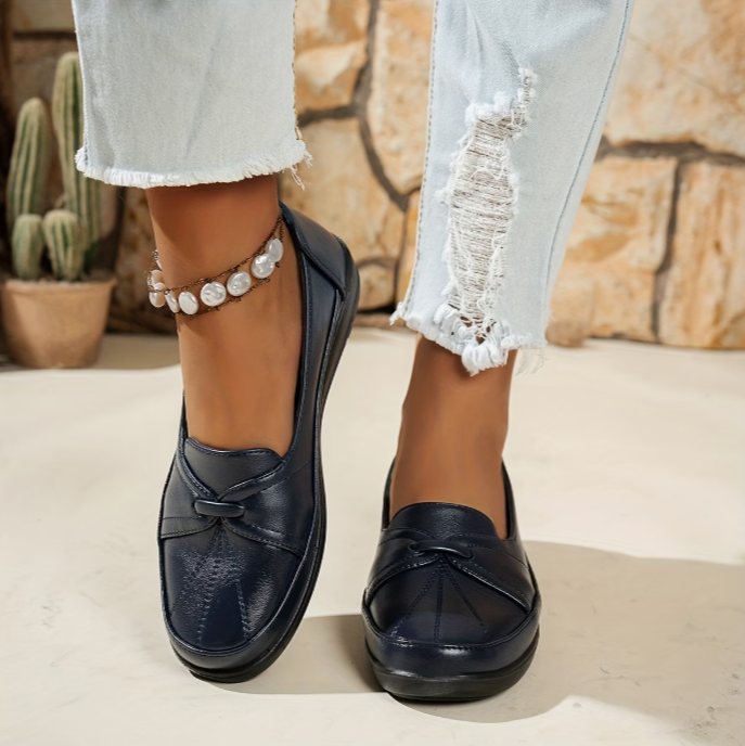 Logina – Mokasyny Typu „Penny Loafers” Ze Sztucznej Skóry