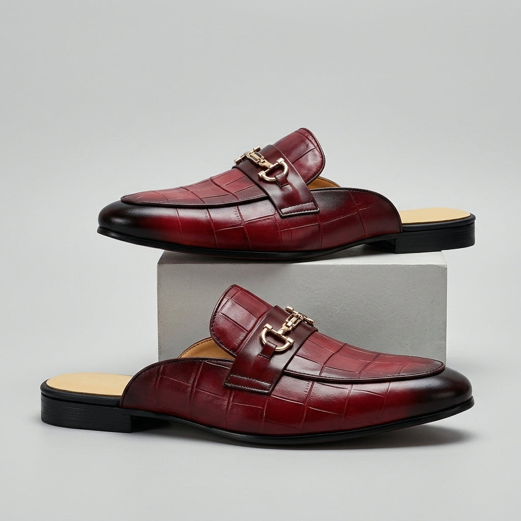 Idris – Skórzane Buty Z Odkrytą Piętą