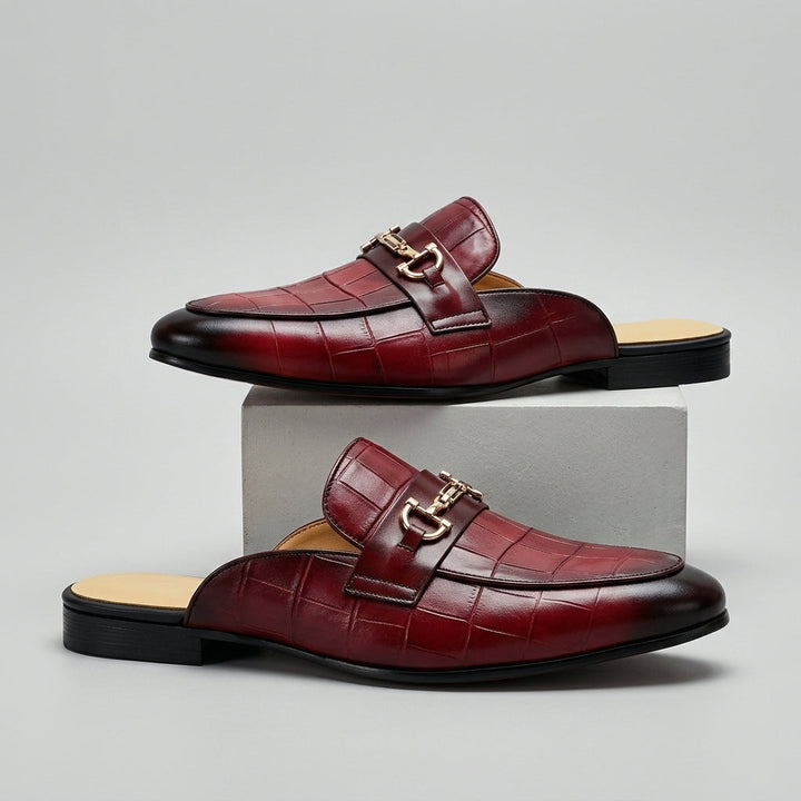 Idris – Skórzane Buty Z Odkrytą Piętą