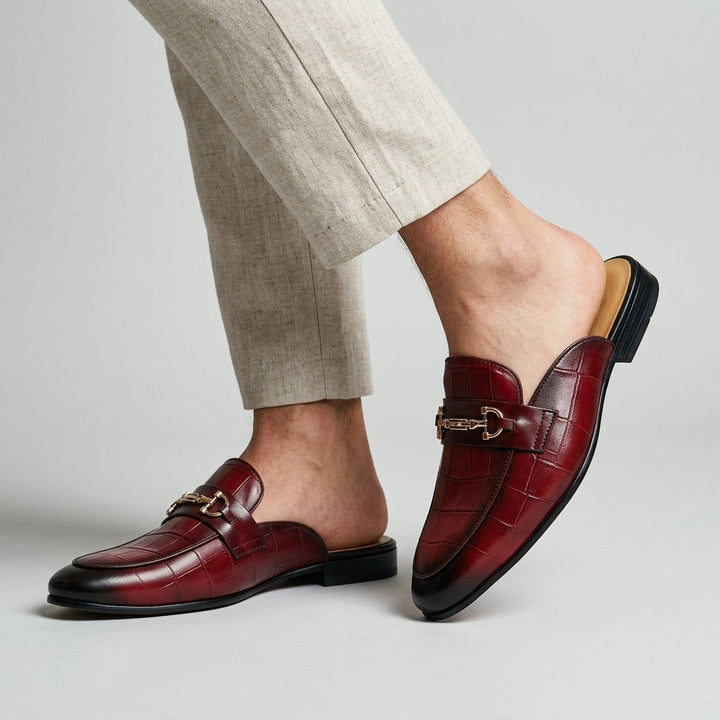 Idris – Skórzane Buty Z Odkrytą Piętą