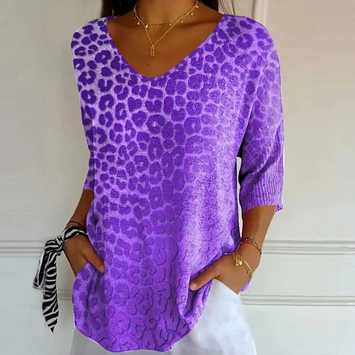 Liliam - Koszulka W Stylu Vintage Casual