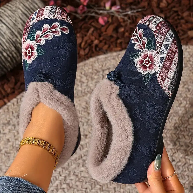 Dannelia - Faux Fur Comfortable Shoes