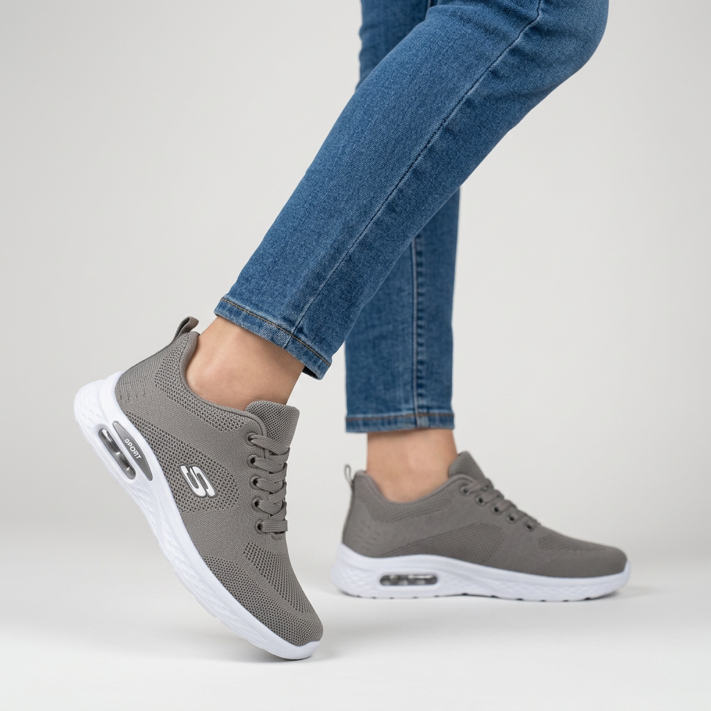 Alixia - Wygodne Sznurowane Sneakersy