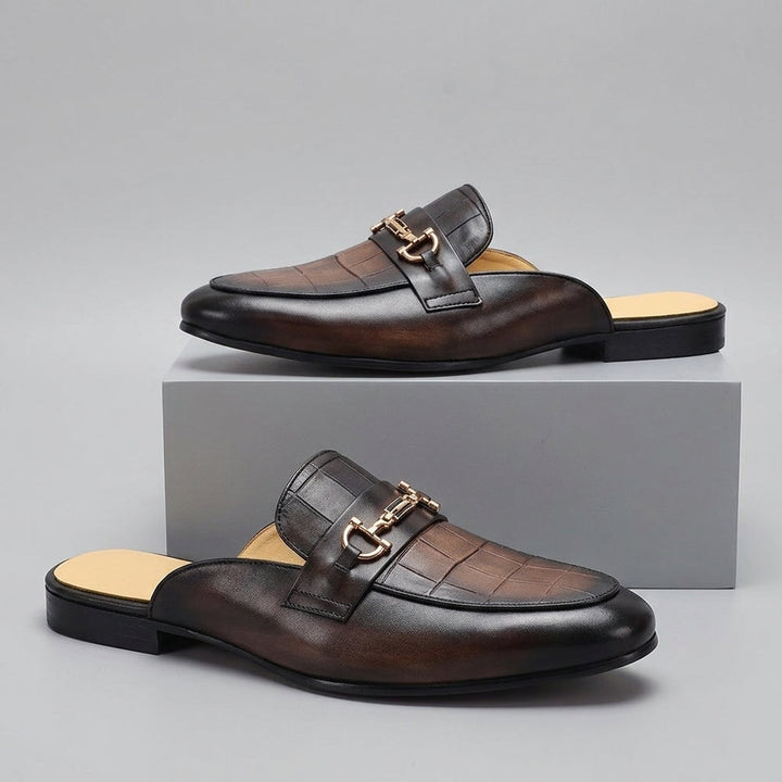 Idris – Skórzane Buty Z Odkrytą Piętą