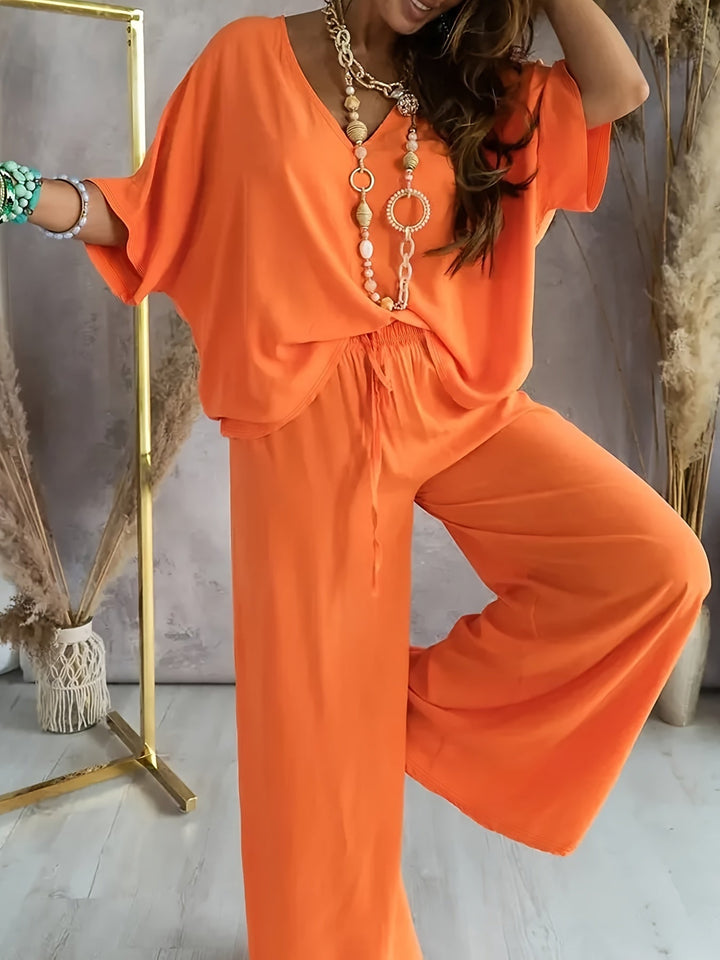 Essime - Elegancki Zestaw Z Dekoltem W Szpic