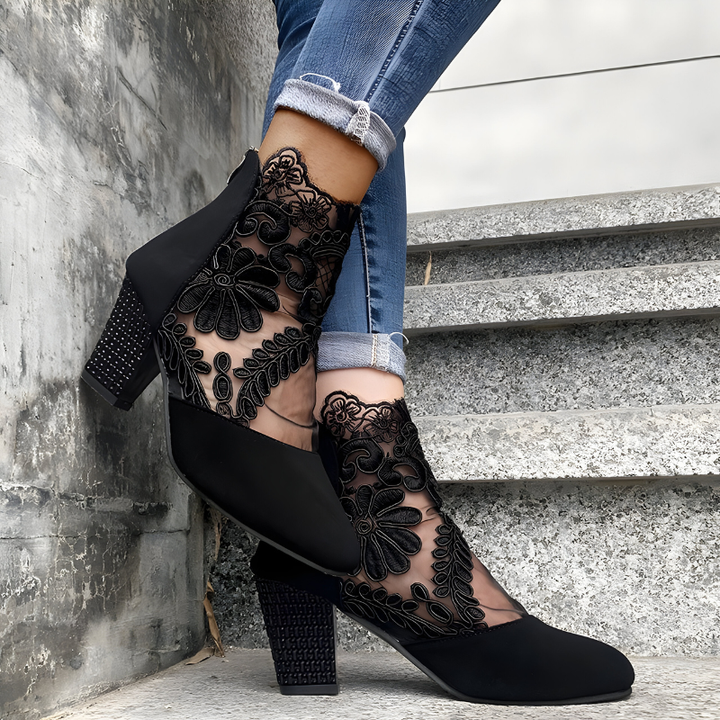 Elizaveta - Buty Ortopedyczne W Kwiatowy Wzór