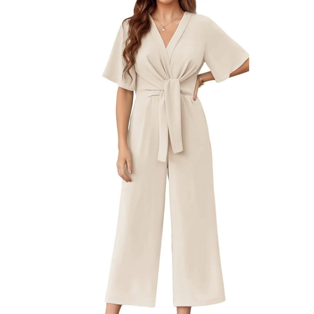 Gracie - Elegancka Letnia Sukienka Z Koronkowym Węzłem