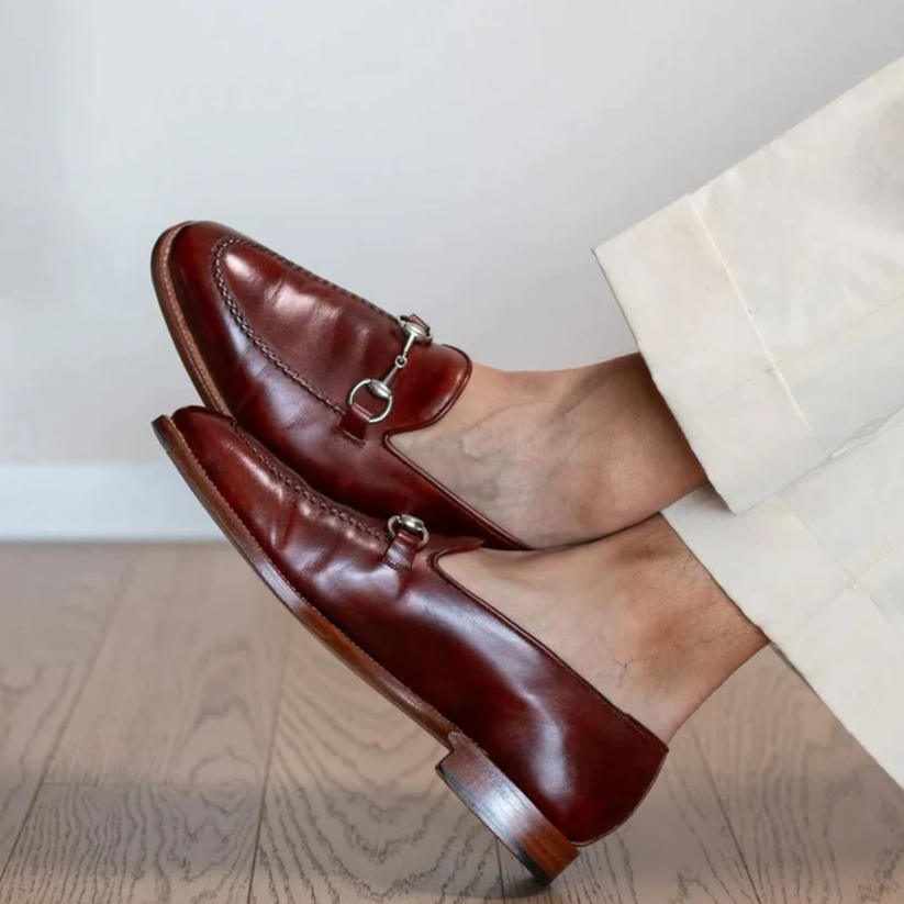 Ravid – Skórzane Buty z Klamrą