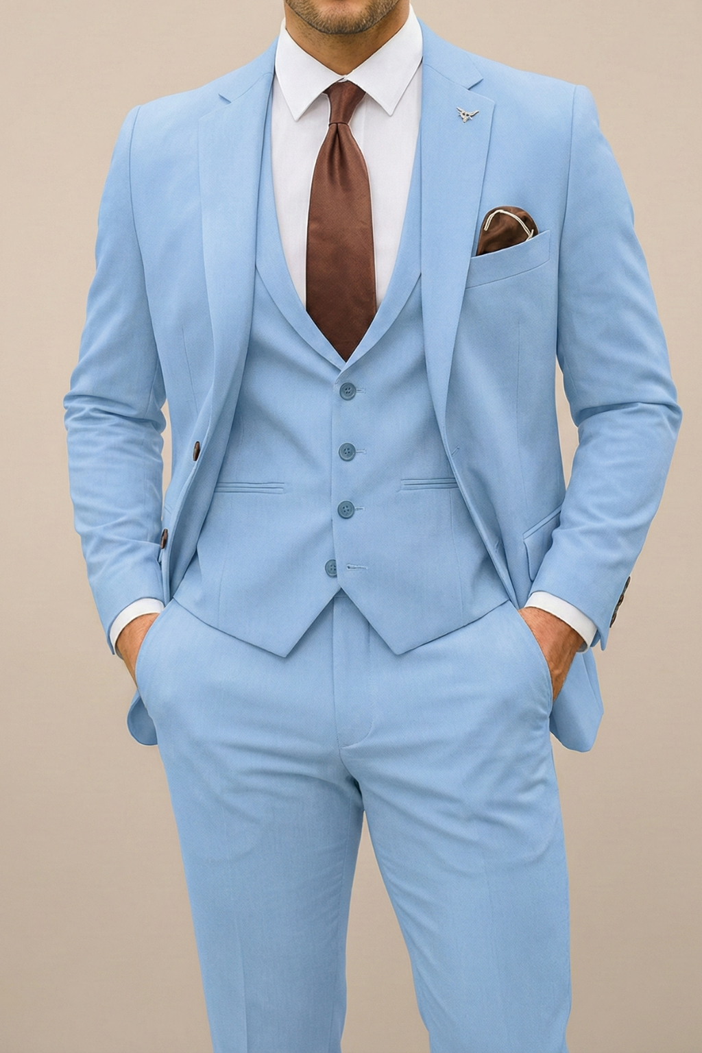 Jiannis – Elegancki Trzyczęściowy Garnitur