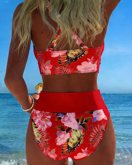 Killiane – Bikini z Kontrastowym Wzorem Kwiatowym