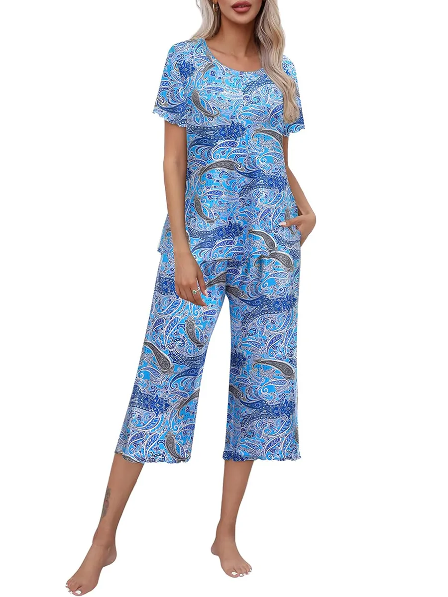 Rashini - Piżama z Nadrukiem w Stylu Casual