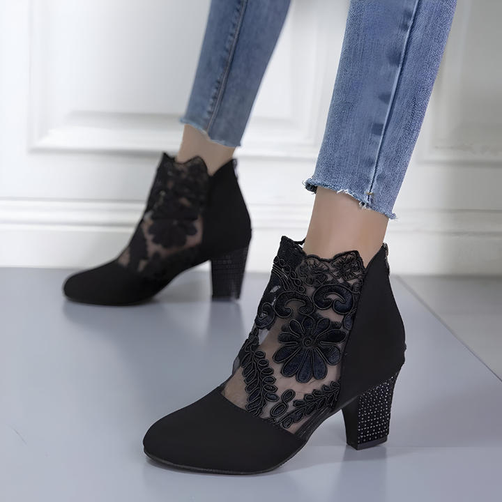 Elizaveta - Buty Ortopedyczne W Kwiatowy Wzór