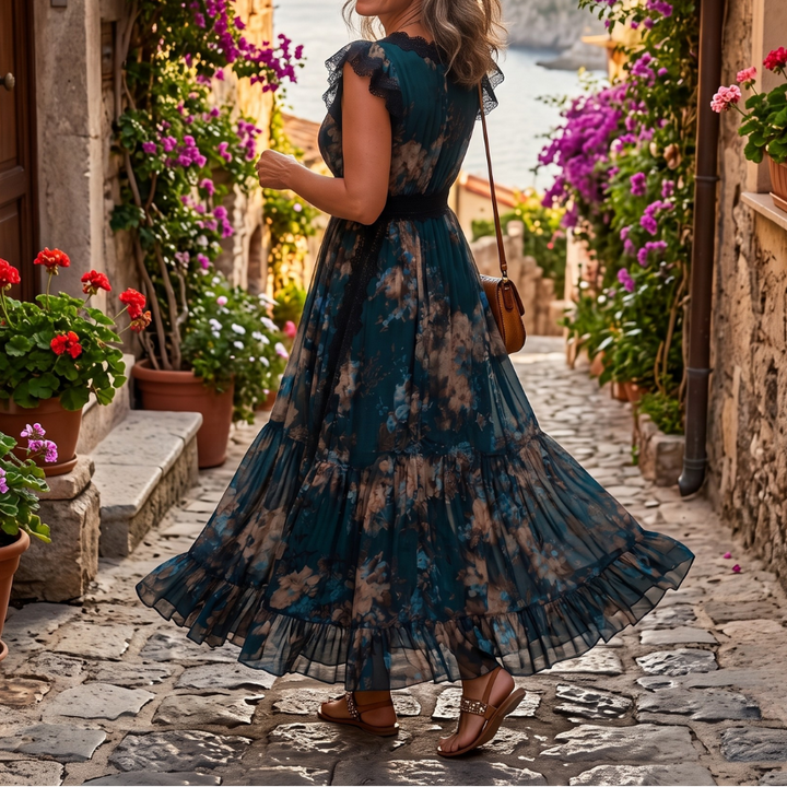 Erin – Sukienka Maxi W Kwiatowy Wzór