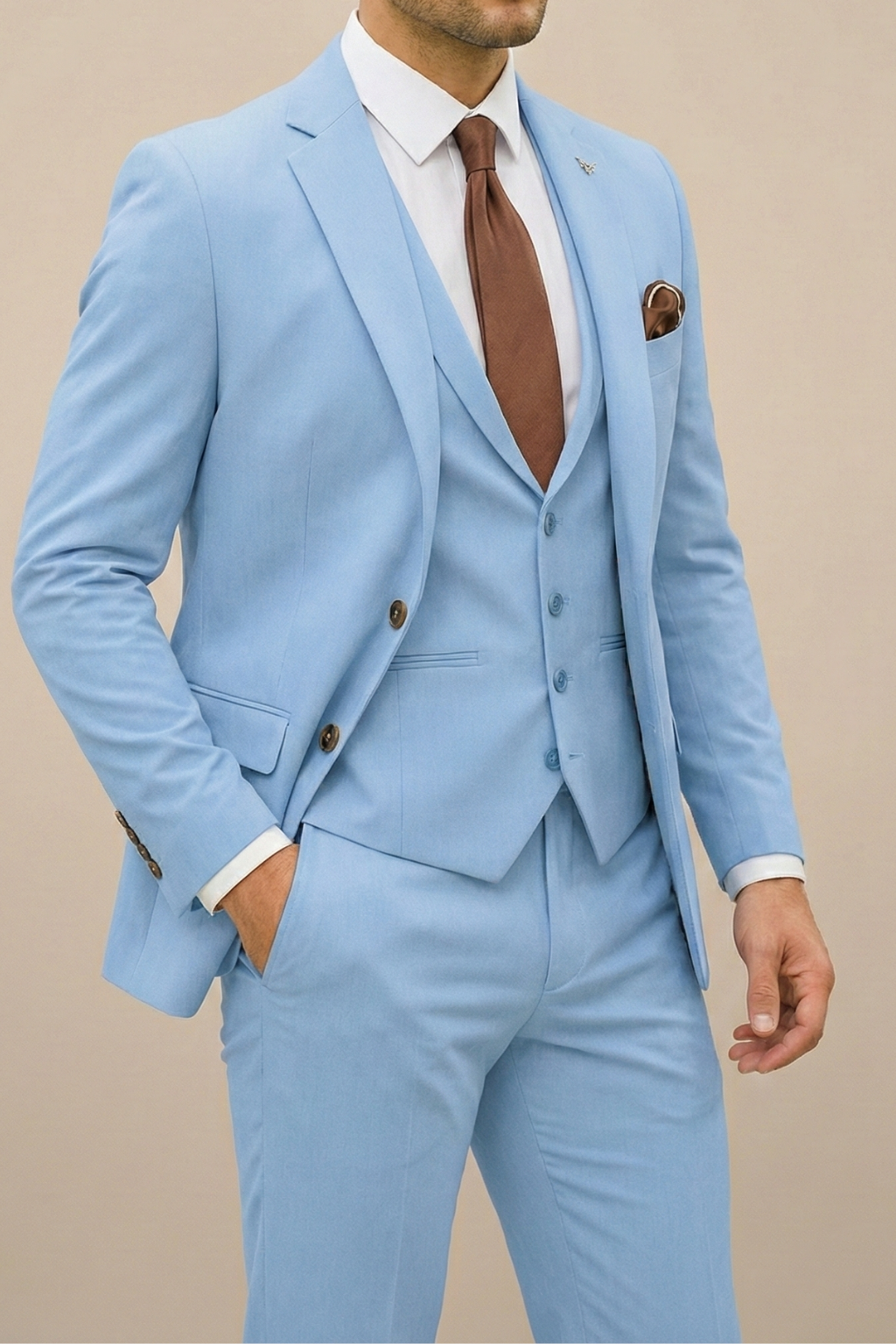 Jiannis – Elegancki Trzyczęściowy Garnitur