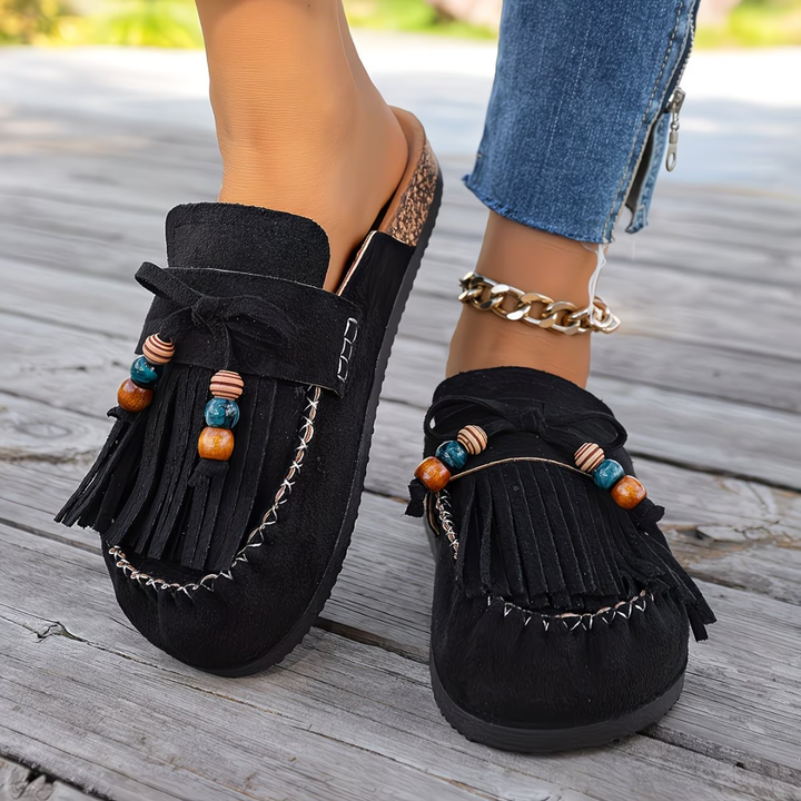 Mehra – Mokasyny z Zamszu w Stylu Bohemy