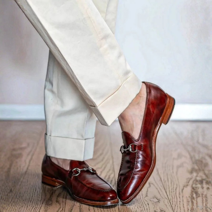 Ravid – Skórzane Buty z Klamrą