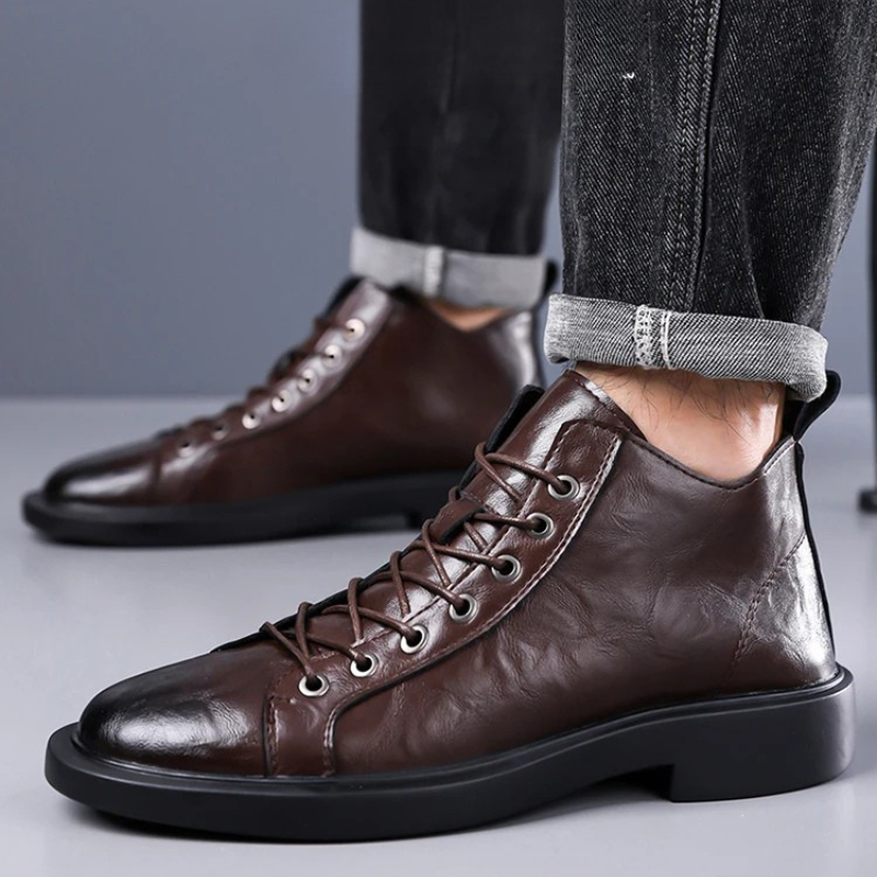 Ailton - Skórzane Buty Na Sznurowadłach