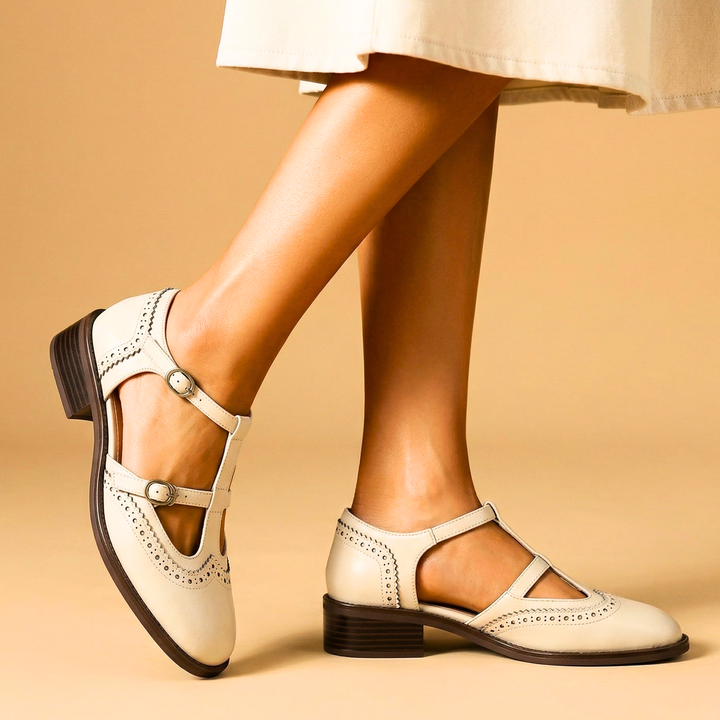 Anieka – Buty Typu Mary Jane z Paskiem w Kształcie Litery T