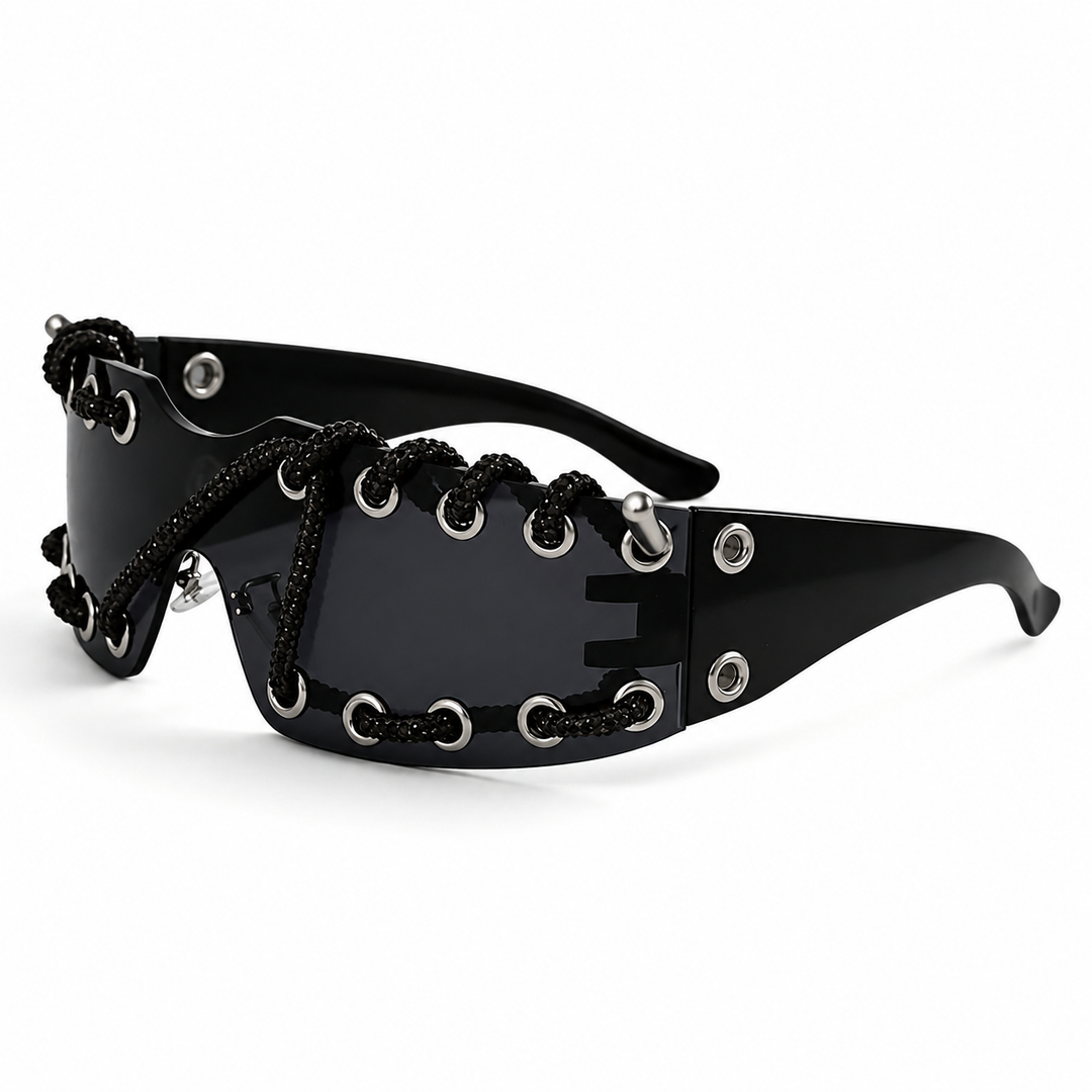 ChainShade - Modne Okulary Przeciwsłoneczne Z Soczewkami Z Ćwieka