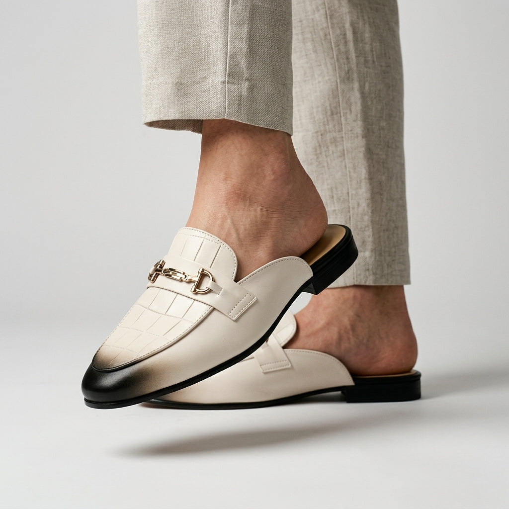 Idris – Skórzane Buty Z Odkrytą Piętą