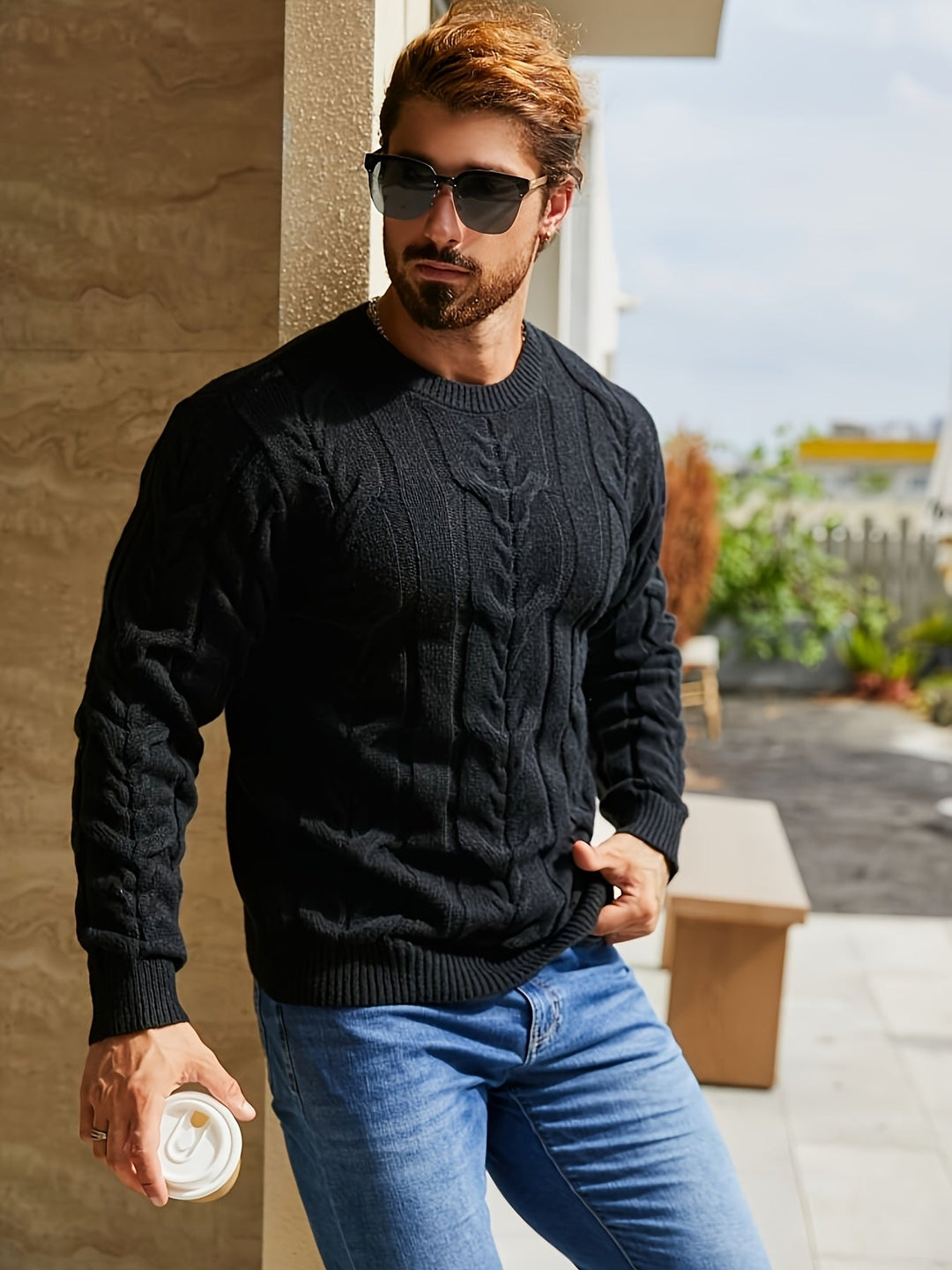 Bavon - Swobodny Sweter W Paski