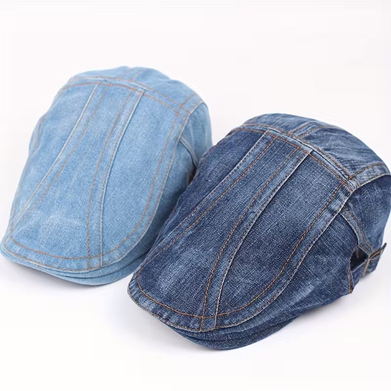 DenimCrown – Swobodny Beret Dżinsowy Unisex