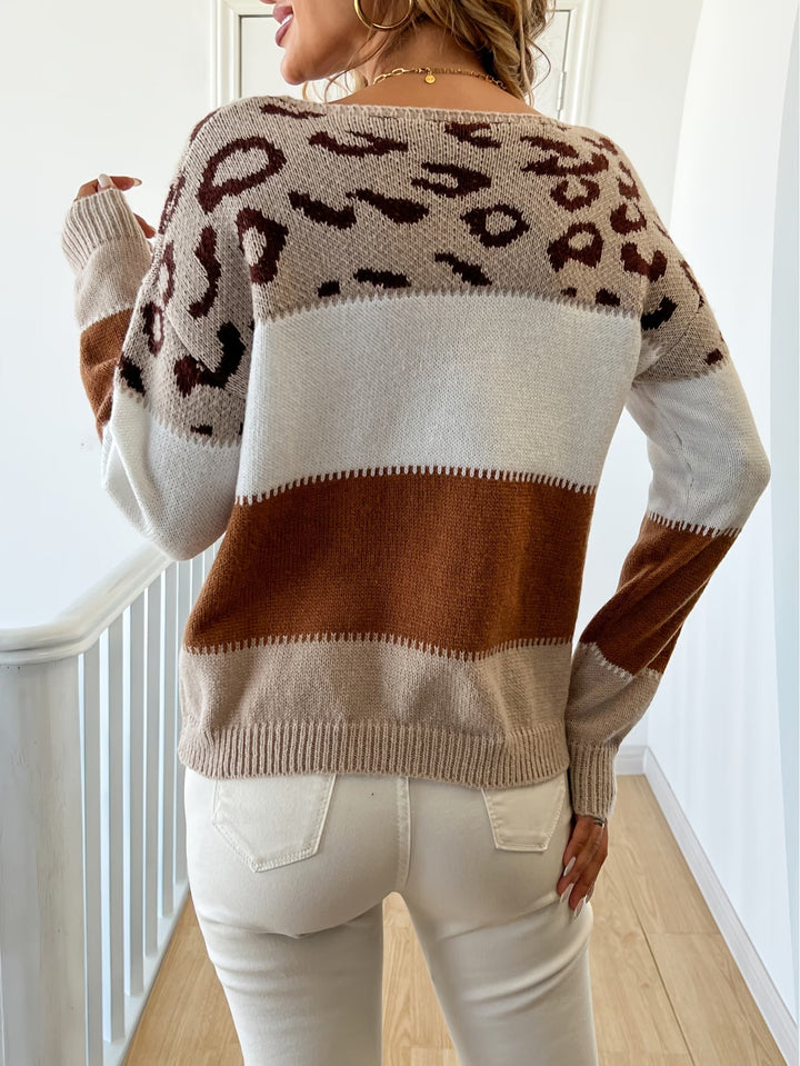 Lona – Sweter Z Dzianiny W Panterkę