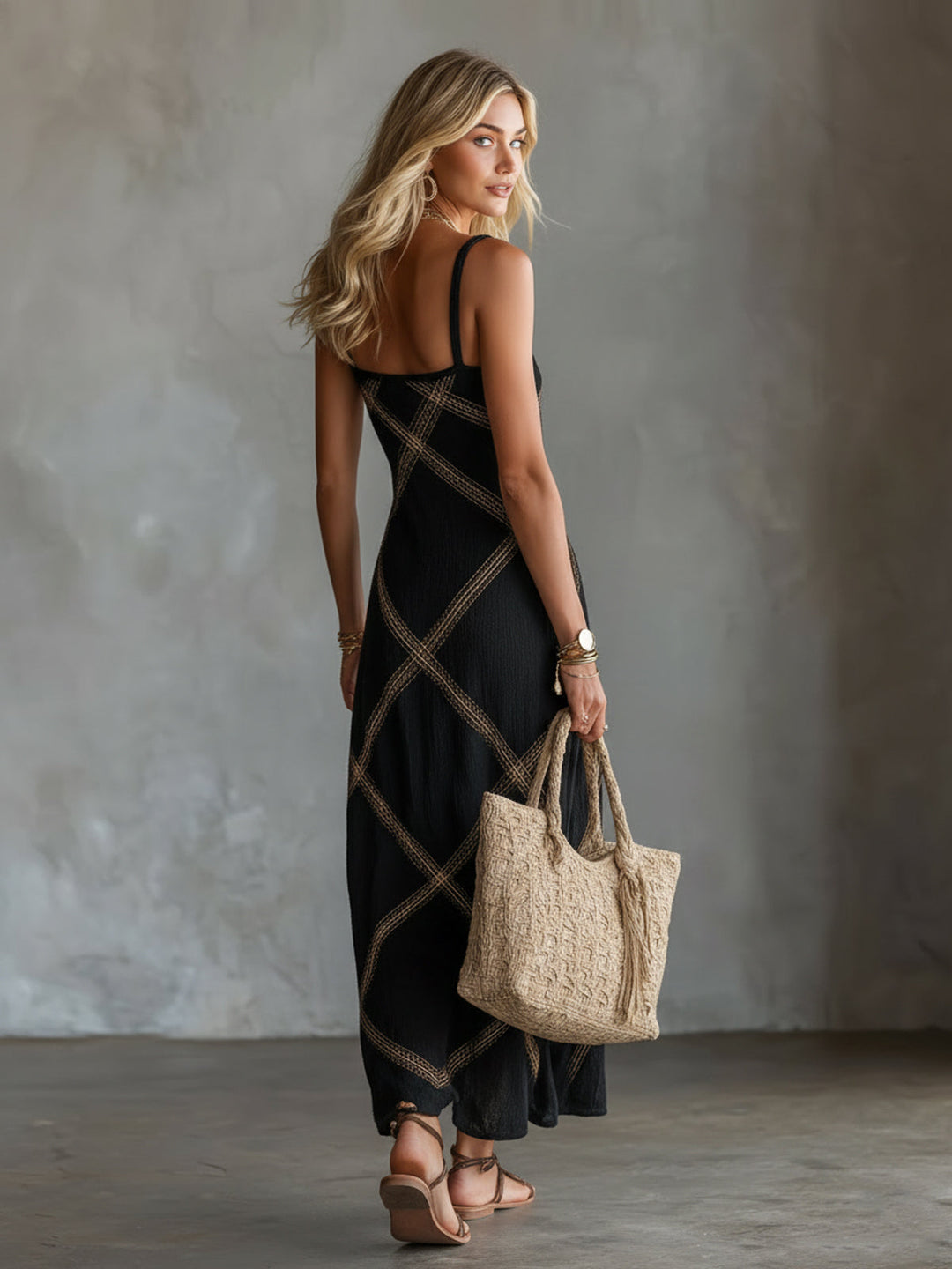 Nijila – sukienka maxi bez rękawów w stylu boho