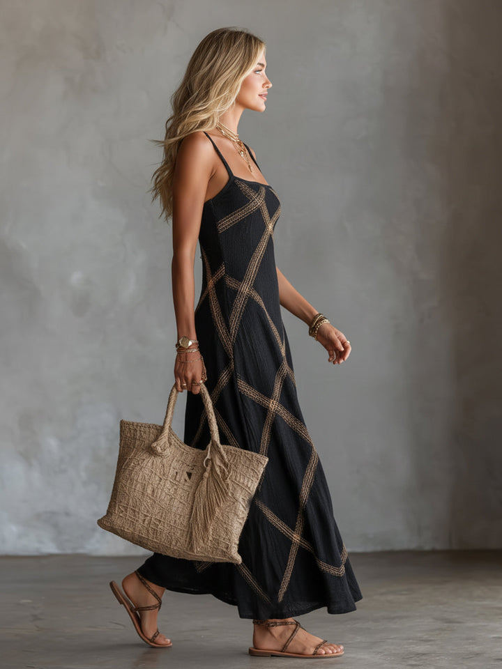 Nijila – sukienka maxi bez rękawów w stylu boho