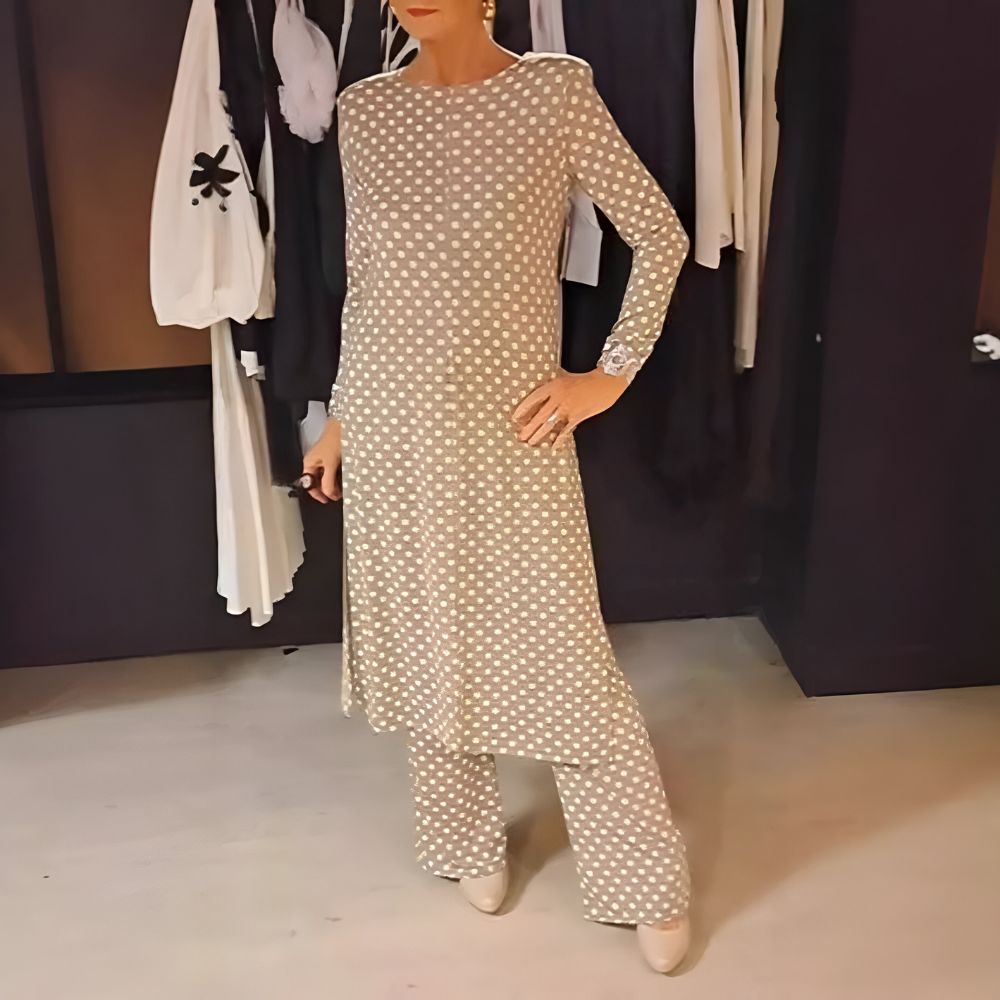 Maryse – Dwuczęściowy Zestaw w Wesołe Groszki