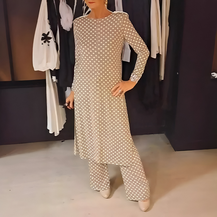 Maryse – Dwuczęściowy Zestaw w Wesołe Groszki